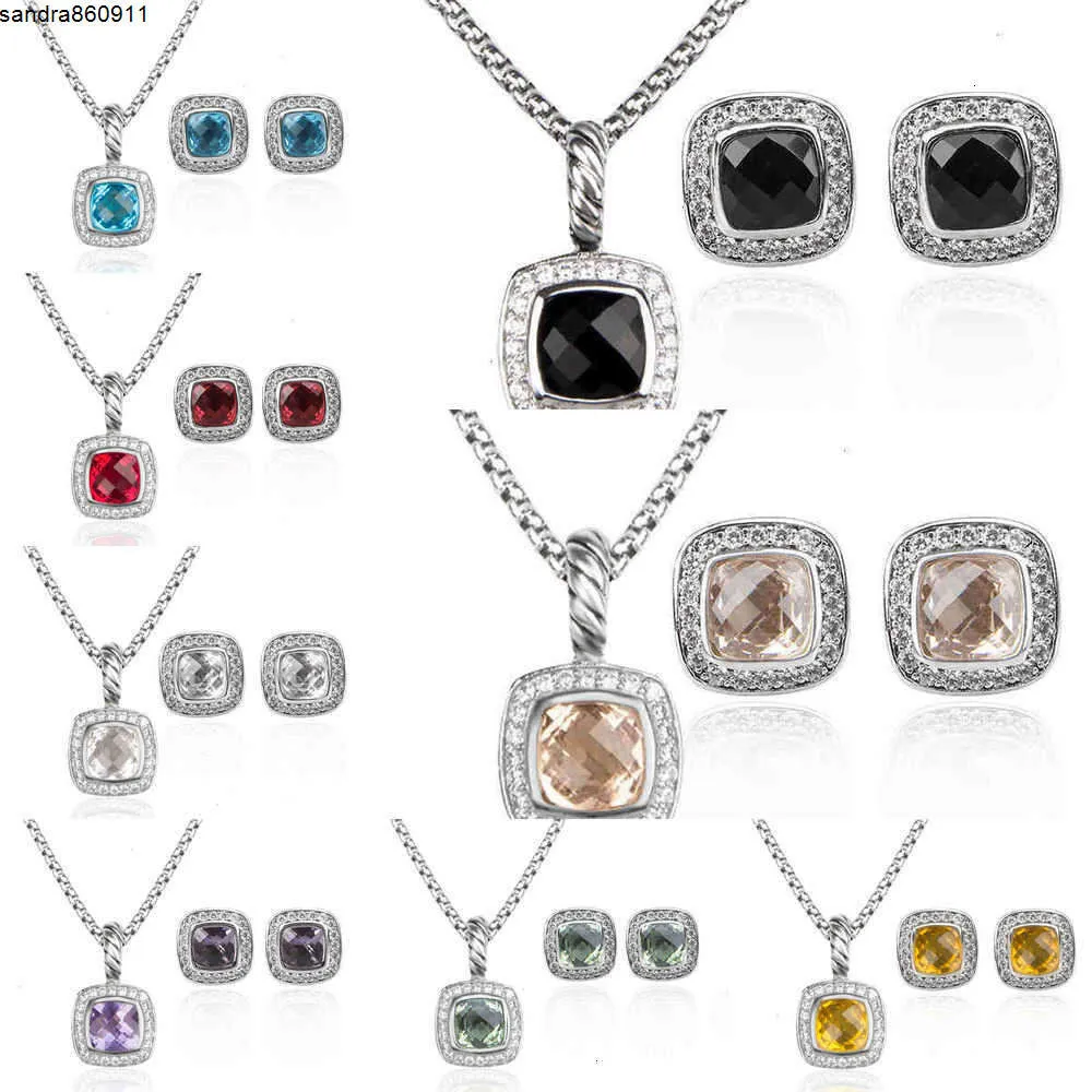 Vergulde Granaat Vrouwen Ketting Set Luxe en Diamanten Sieraden Stud Oorbellen Bruiloft Mode