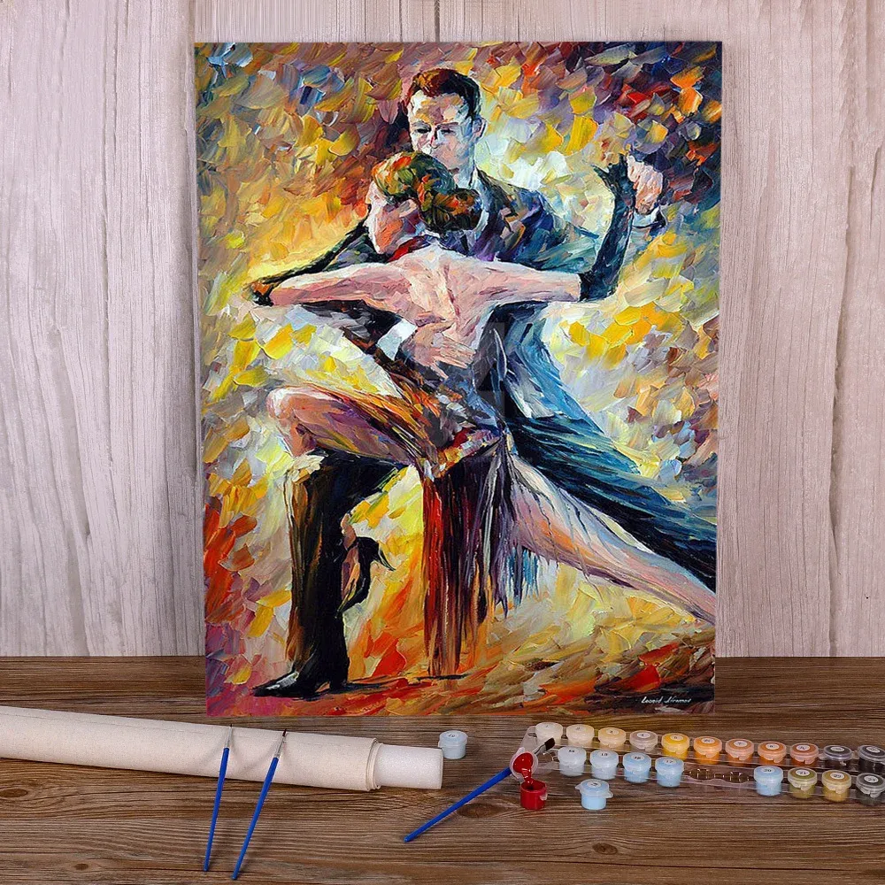 Número do tango argentino tinta diy by números