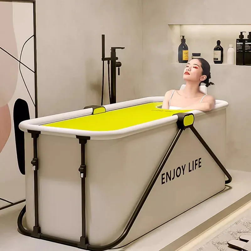 Baignoires Moderne Portable Baignoire intérieure grande étanche maison étanche Baignoire unique esthétique Baignoire Pliante salle de bain fournitures