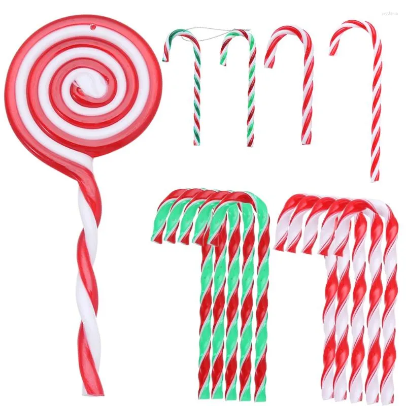 Christmas Decorations 2024 Tree Hanging Candy Cane Decoration Pendants Home Xmas Ornaments Decor