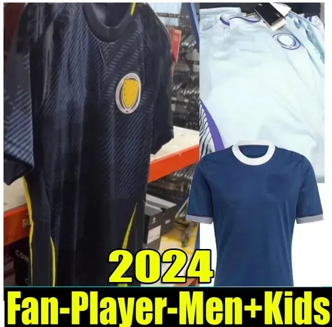 2024 2025 İskoçya Evde Futbol Formaları Özel Baskı McGinn Tierney McTominay Futbol Gömlek 24 25 Christie McGregor Kids Kit Robertson 150th 666