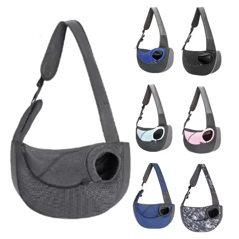 Dog Sling Pet Tote Bag Shoulder Bag Adjustable Cat Sling Washable Soft Breathable Dog Carrying Sling 240307