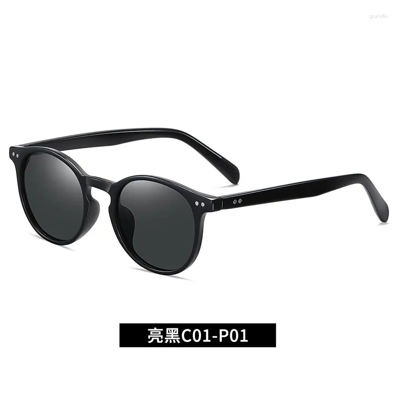 Lunettes de soleil polarisées Carfia 5288 Lunettes de soleil de créateur ovale pour femmes hommes UV Protection acate de résine 3 couleurs avec boîte