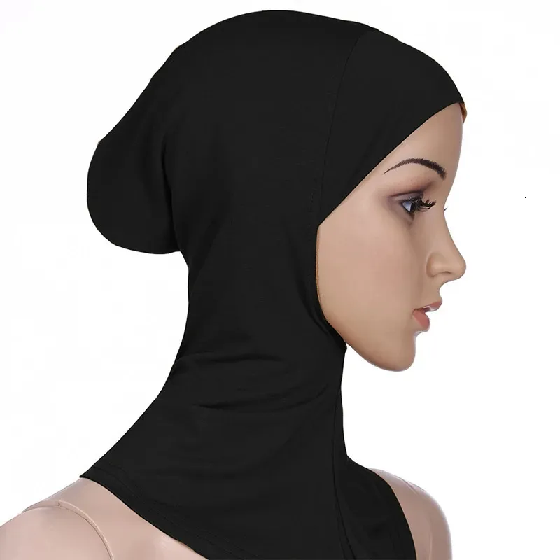 Musulman Underscarf Femmes Voile Hijab Bonnet Femmes Musulmanes Écharpe Turbans Tête Pour Femmes Femmes Hijabs Hijab Caps Chapeau Islamique 240301