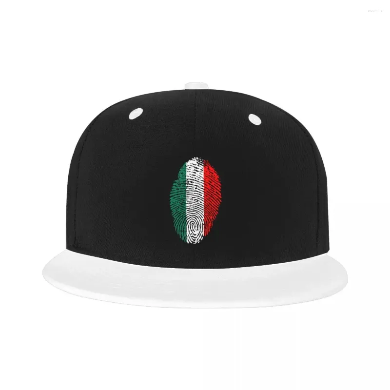 Casquettes de baseball Mode Italia Empreinte digitale Hip Hop Casquette de baseball Femmes Hommes Personnalisé Snapback Unisexe Rétro National Pride Papa Chapeau En Plein Air