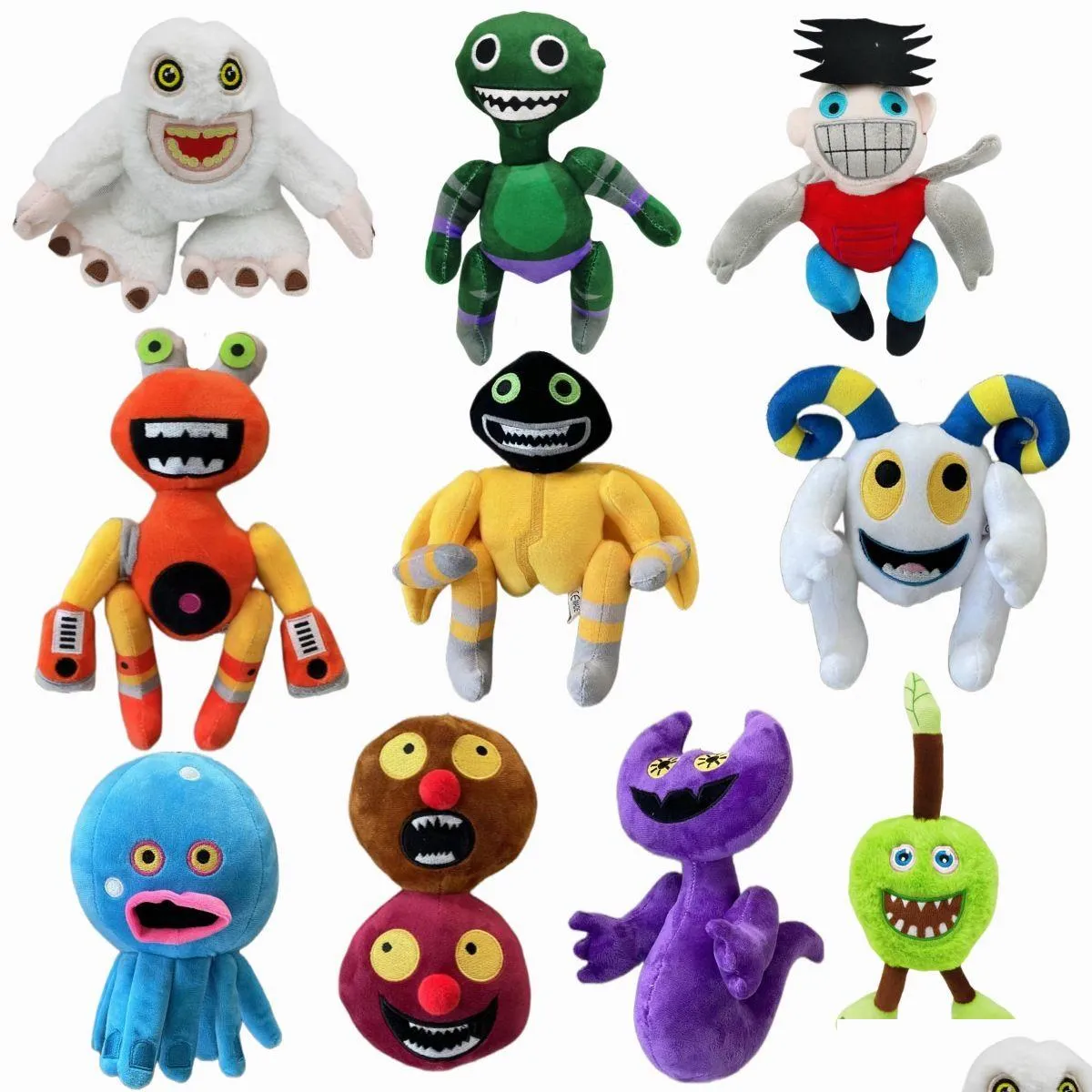 Animaux en peluche en peluche Ivtb My Singing Monster P Toys Wubbox Poupées d'animaux doux Vente en gros de cadeaux pour les fans de jeux Drop Delivery Otym2