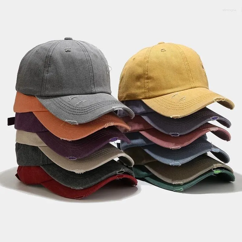 Ball Caps Multicolor Summer Unisex Cotton Outdoor Men Baseball Cap Solid Colors Spring Women Hip Hop Fitted Hats