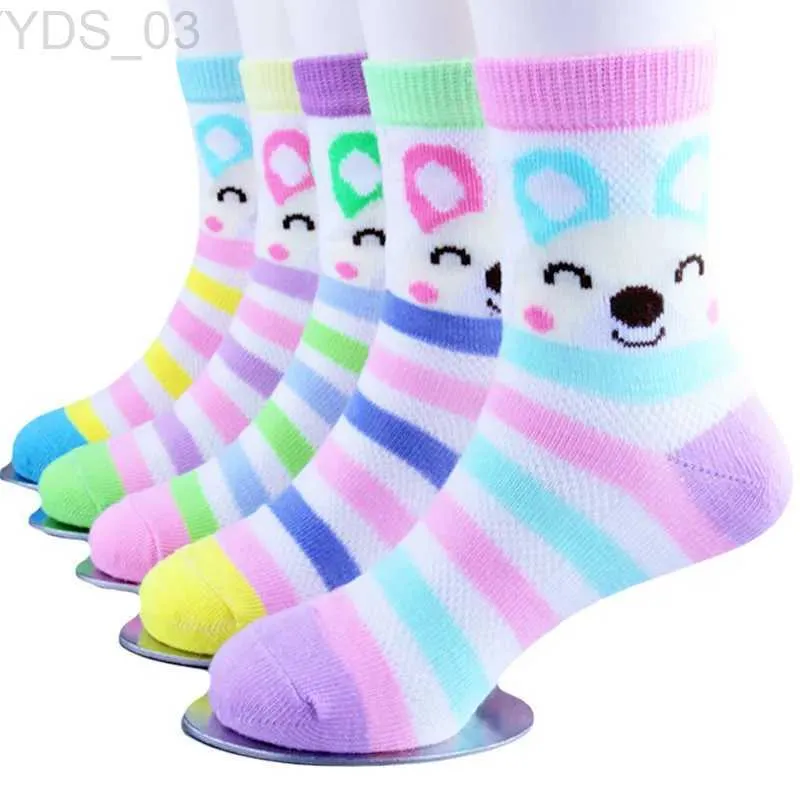 Kids Socks 5 Paris/Lot Children Socks for Girls Boys Cotton Fashion Baby Little Rabbit Monkey Cartoon Socks Children Clothes Accessories YQ240314