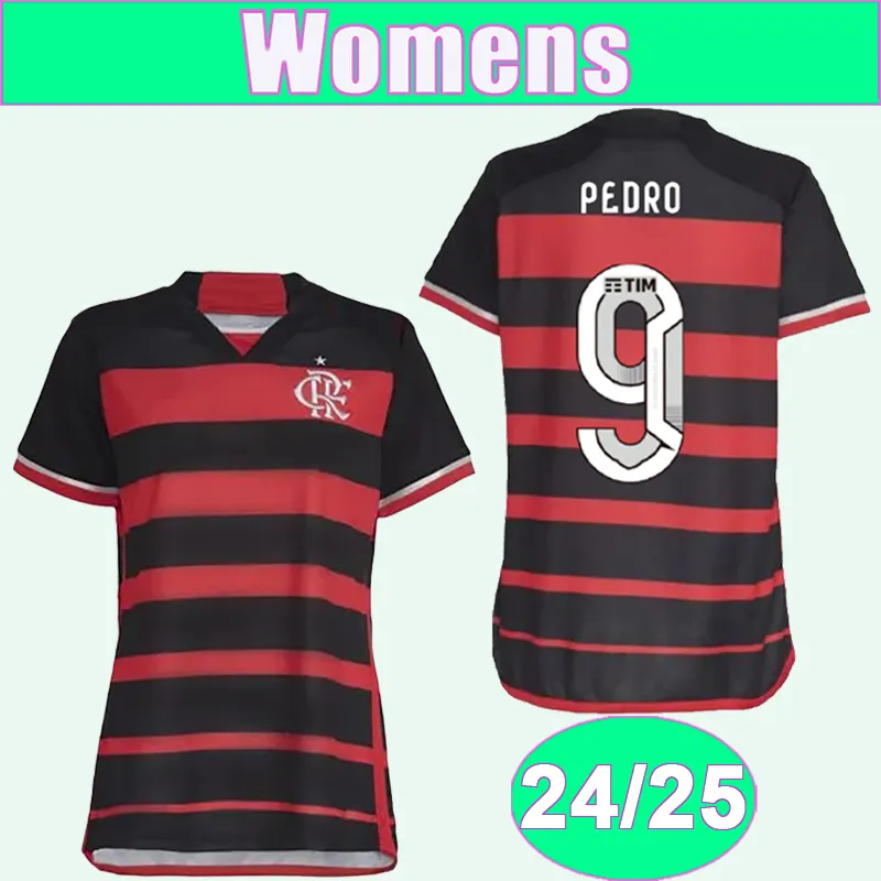 24 25 Maglie da calcio Flamengo da donna PEDRO ERICK VARELA L. ARAUJO THIAGO MAIA LEO PEREIRA FABRICIO GERSON ALLAN VICTOR HUGO Maglie da calcio per la casa