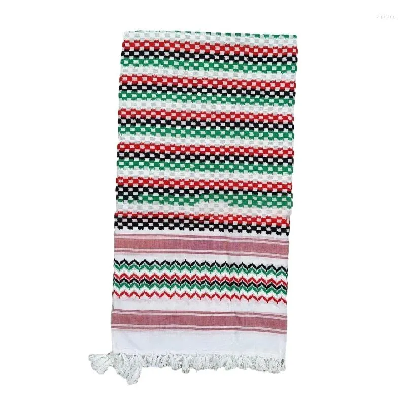 Foulards Écharpe arabe à la mode avec motif pied-de-poule pour hommes et femmes Polyester respirant Activités de plein air parfaites