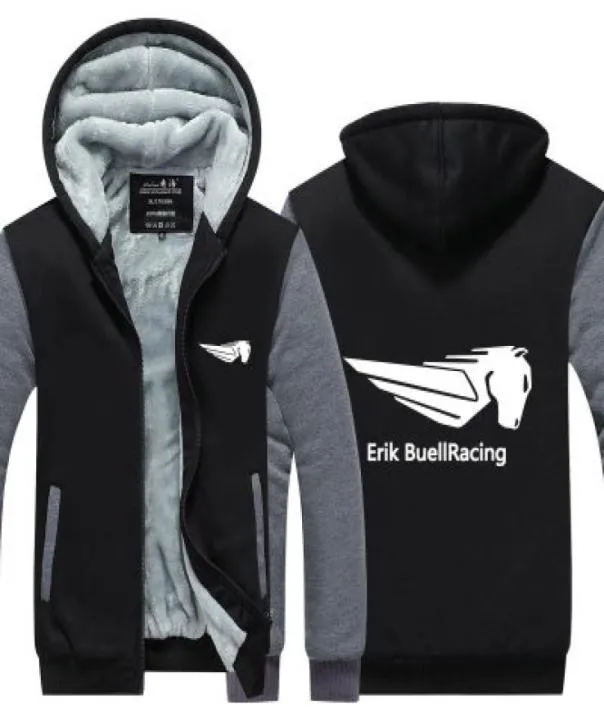 2019 winter hoody erik buell racing EBR Men women Thicken autumn Hoodies clothes sweatshirts Zipper jacket fleece hoodie streetwea2915114