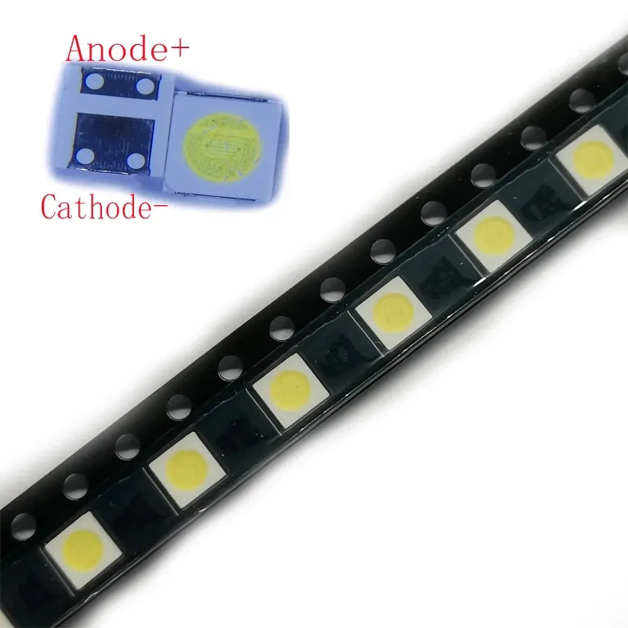 500 PCS/Lot SMD LED 1 W 3535 3 v blanc froid 90LM 3.5*3.5mm pour Application de rétro-éclairage LCD/TV