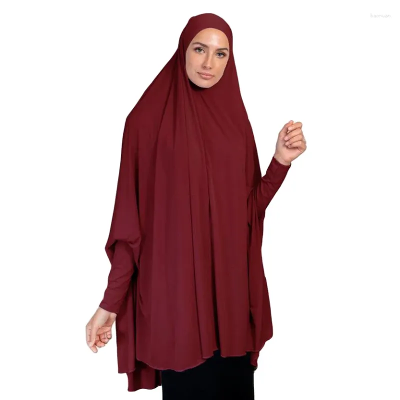 Vêtements ethniques Femmes musulmanes Prière Hijab Khimar Ramadan Islamique Burqa Niqab Arabe Longue Écharpe Eid Modeste Foulard Overhead Nikab Caftan