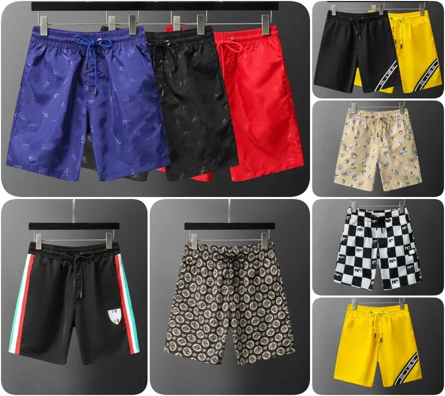 Shorts masculinos designers de verão casual troncos esportivos 2024 moda secagem rápida calças de praia preto e branco tamanho asiático M-3XL