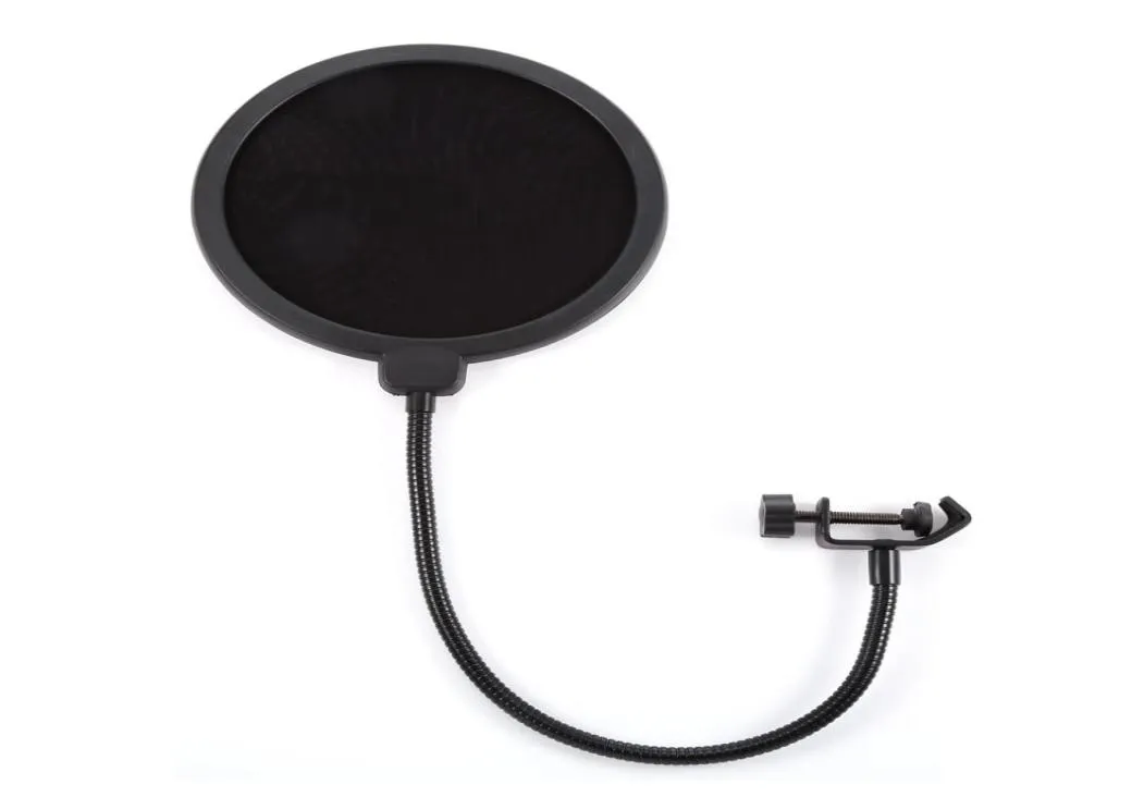 Professioneller Pop-Filter zum Aufstecken auf Mikrofone, Doppelschicht-Aufnahme-Sprühschutz, doppelter Mesh-Bildschirm und Windschutzscheibe, Studio3586843