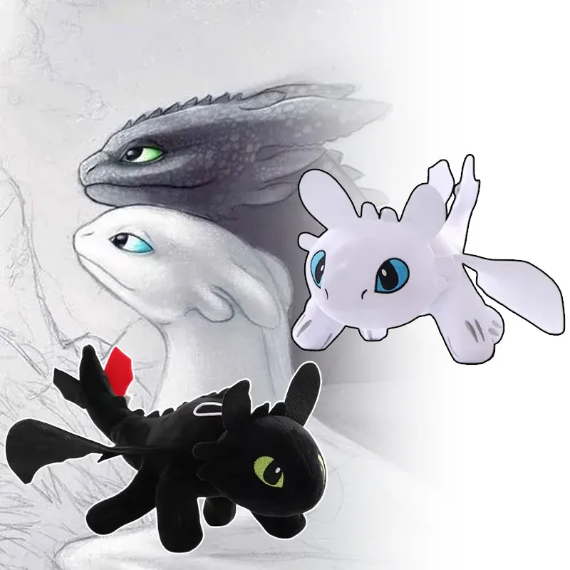 Cuscino carino peluche senza denti peluche morbido fumetto drago nero cartone animato kawaii collection cuscino morbido bambola anime regali cuscini decorazioni