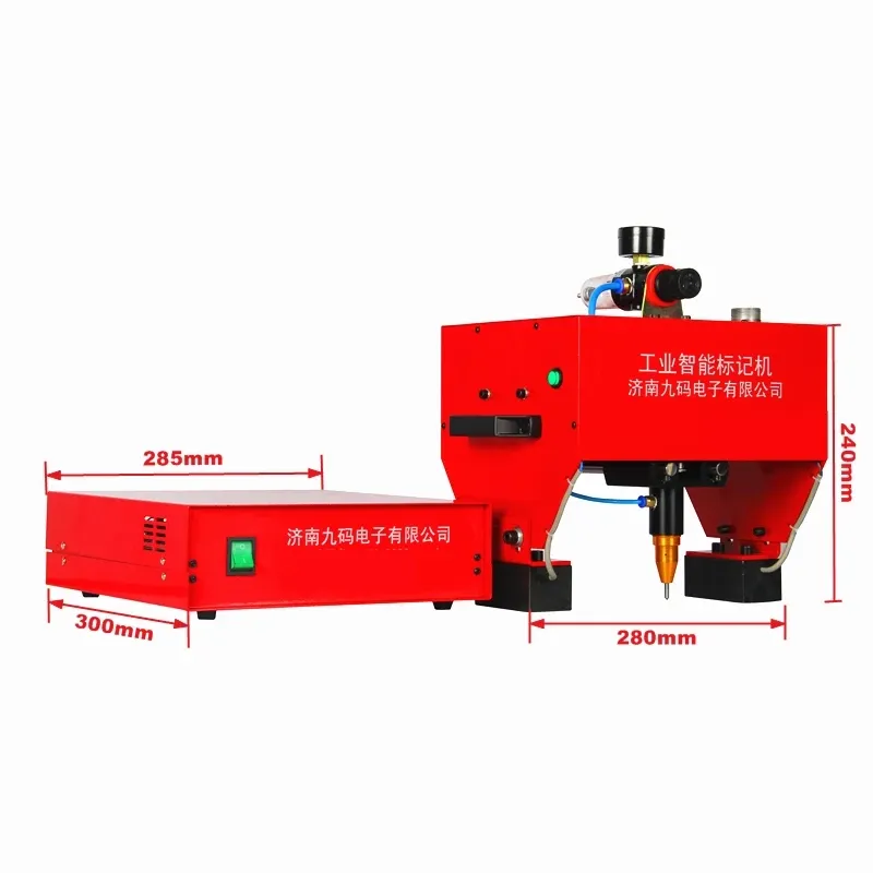 Przenośny metalowy znak znamionowy maszyna do oznaczania ekranu elektrycznego pneumatycznego maszyny do pneumatycznej 170 x 1110 mm dla części metalowych