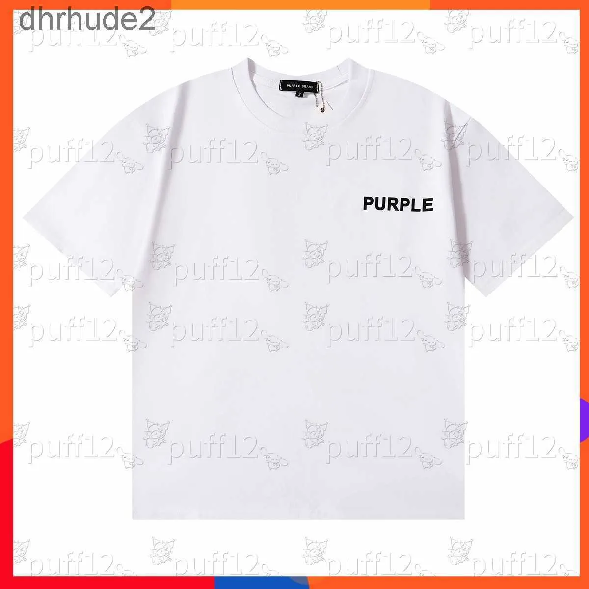 Mens Purple Brand Short Sleeve T-Shirt Luxury Casual Mens Womens High Quality T-Shirt Fashion Designer Trend Alphabet Print High Street T-Shirt 8y0t 83SM