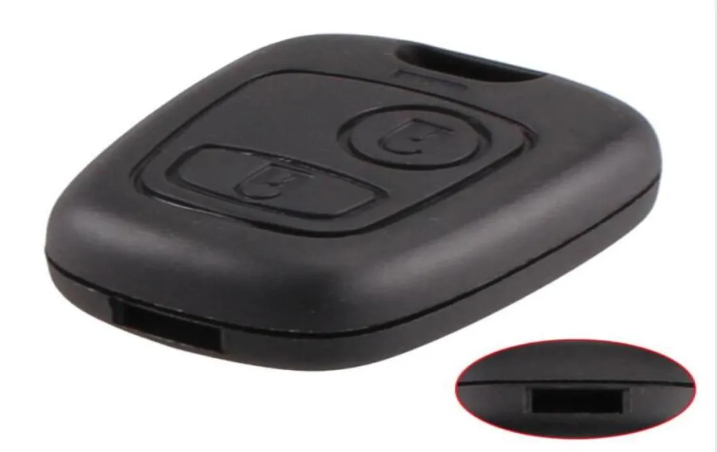 2 -knappen Remote Car Key Case Shell FOB för Citroen C1 C2 C3 Pluriel C4 C5 C8 Xsara Picasso Cover 6238028