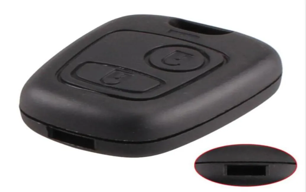 Funda para mando a distancia del coche de 2 botones, carcasa Fob para Citroen C1 C2 C3 Pluriel C4 C5 C8 Xsara Picasso, cubierta 6238028