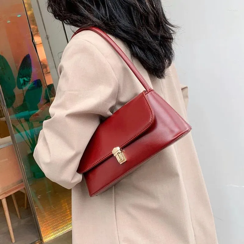 Umhängetaschen Damentasche Rote Unterarmtasche2024 Koreanische vielseitige Einzel-Crossbody-Damen-elegante Mode-Handtaschen