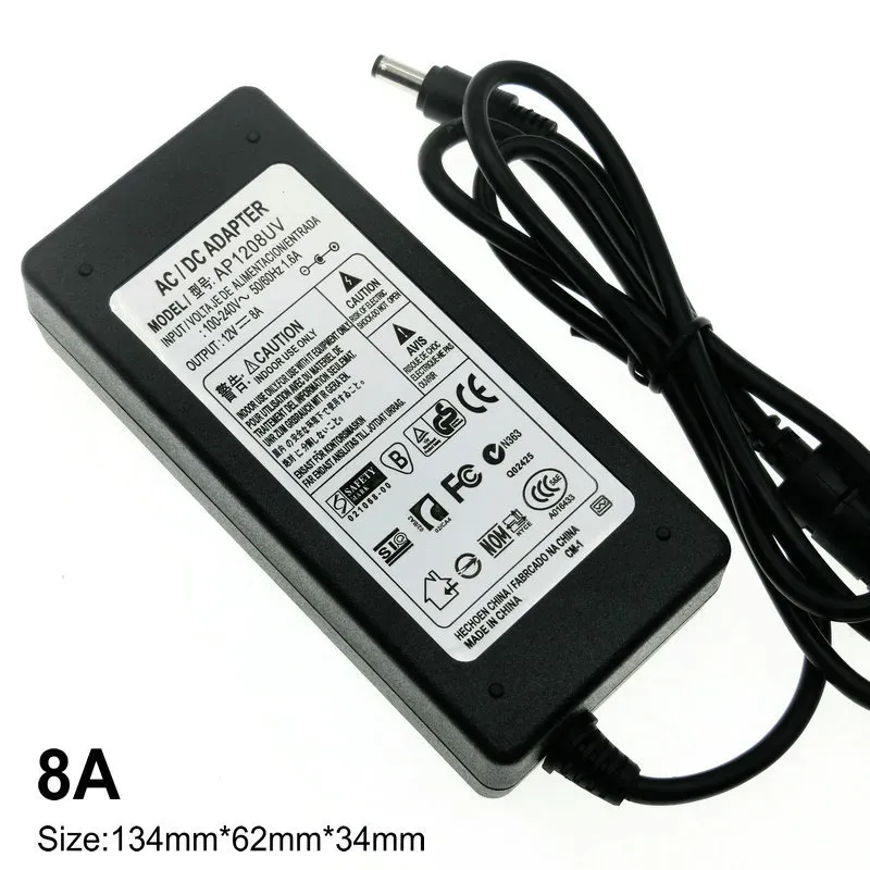 Universal Switching AC DC Power Supply Adapter 12V 1A 2A 3A 5A 6A 10A LED light Power Adapter Plug 5.5 Connector