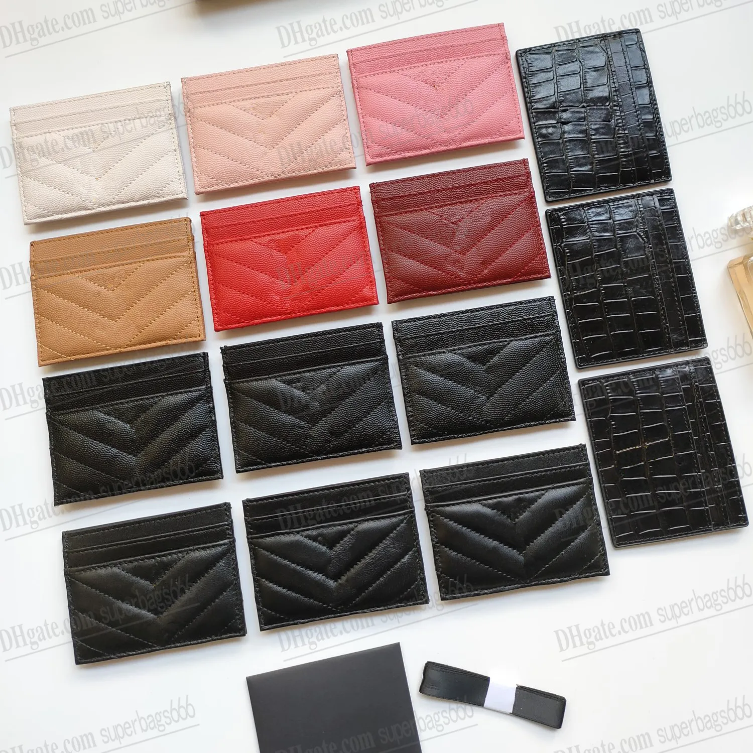 10a Womens Designer Wallet Credit Card Holders Mens Mini Pures Totes Bag Pebble Texture Crossbody Handväskor Shopping Purse Luxury Portable Plånbok