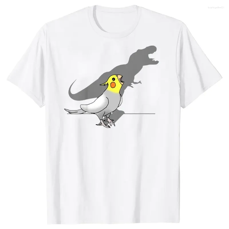 T-shirt da uomo Simpatico pappagallo urlante Birb Divertente Cockatiel Grafica in cotone Streetwear Manica corta Regali di compleanno T-shirt stile estivo