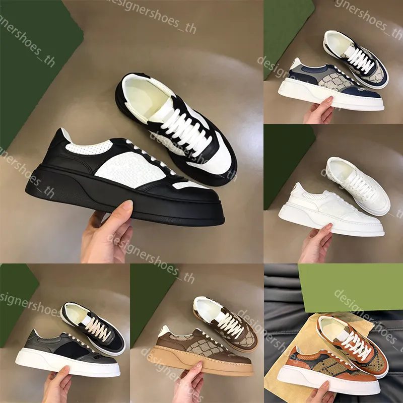 Klobige Schuhe, Designer-Schuhe, bestickte Herren-Turnschuhe, Herren-Turnschuhe aus Kalbsleder mit Spitze, Luxus-Leder-Turnschuhe für Damen, Vintage-Mode, bedruckte Leder-Freizeitschuhe