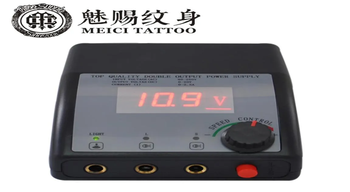 إخراج مزدوج مزدوج الأسود الصب الأسود LCD Digital Tattoos Supply for Machine Motor Pen Work Liner and Shader 7909275