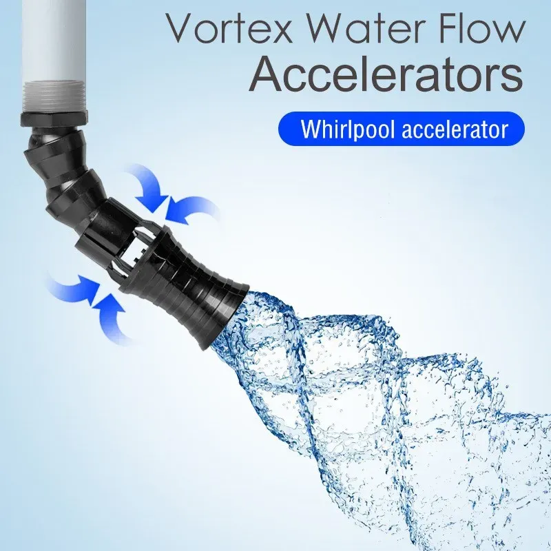 Tillbehör justerbar riktning Vortex vattenflödesaccelerator fiskbehållare roterande vattenuttag munstycke för akvariumfilterpump