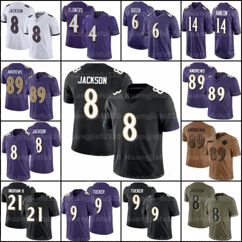 22 Derrick Henry Roquan Smith Odell Beckham Jr Lamar Jackson Football Jersey Zay Flowers Rashod Justin Tucker Marlon Humphrey Mark Andrews Kyle Hamilton Patrick