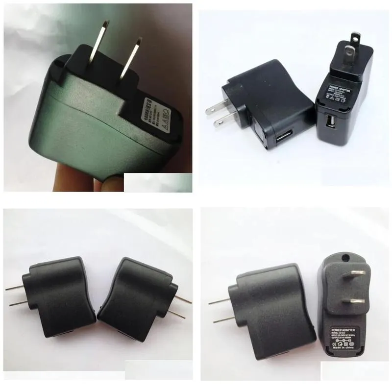 Netzsteckeradapter Ego Wandladegerät Schwarz USB-Wechselstromversorgungsadapter MP3 USA Arbeit für Ego-T-Akku MP4 Drop-Lieferung Elektronikbatterien Ot17R