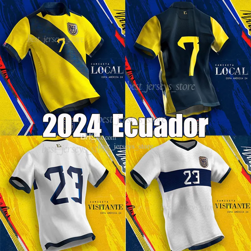 2024 ECUADOR SOCCER MAGNERY NAZIONALE MENA 24/25 ESTUTUINAN MARTINEZ HINCAPIE D. PALACIOS M. Caicedo A traslocare la camicia da calcio Kit per bambini set Copa America