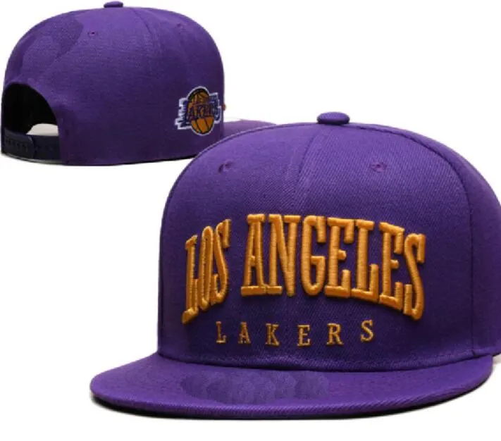 2024 American Basketball "Lakers" Snapback Chapeaux 32 équipes Designer de luxe HOU OKC PHI LAC Casquette Chapeau de sport Strapback Snap Back Casquette réglable a3