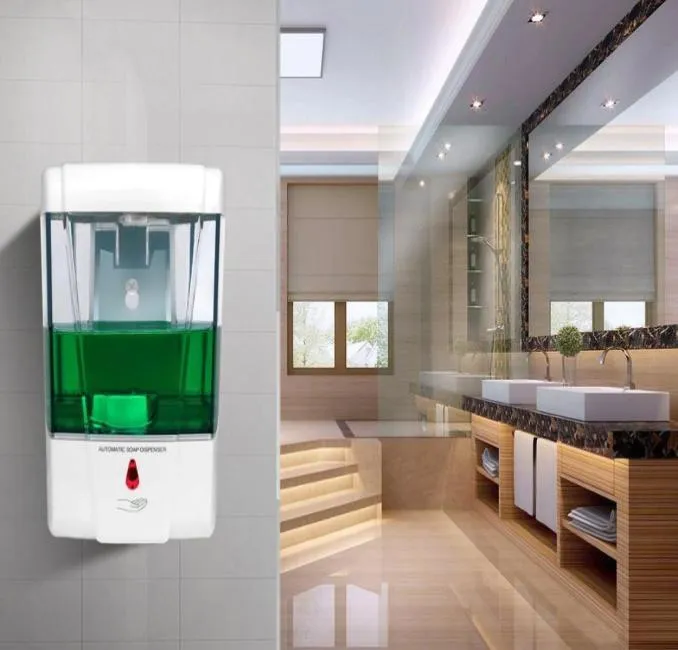 700 ml Dozownik mydła Automatyczna seifenspender płyn dozowarka na ścianę detergent denerwujący do łazienki Kitchen1744764