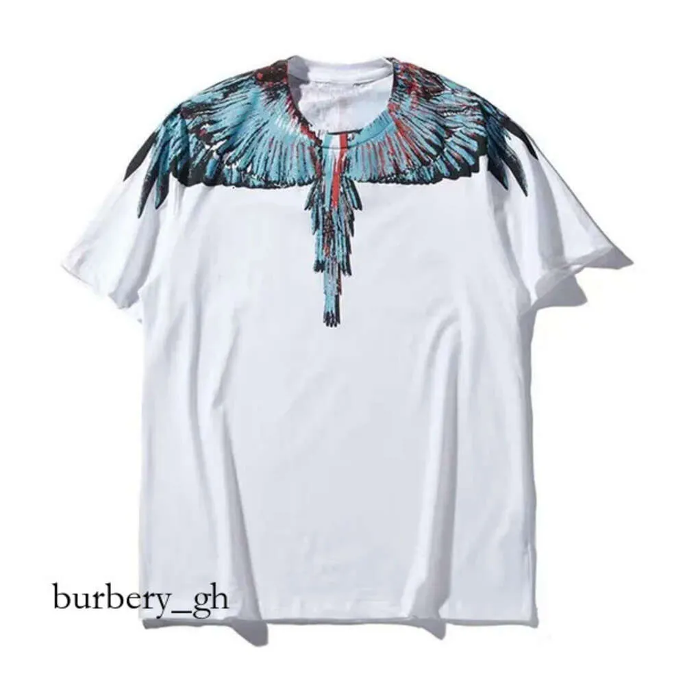 Neue Erweiterte Mbly Version männer T-shirt Trendy Kleidung Flügel Drucken Paar Mode Kleidung Sommer Baumwolle Runde T-shirt 683