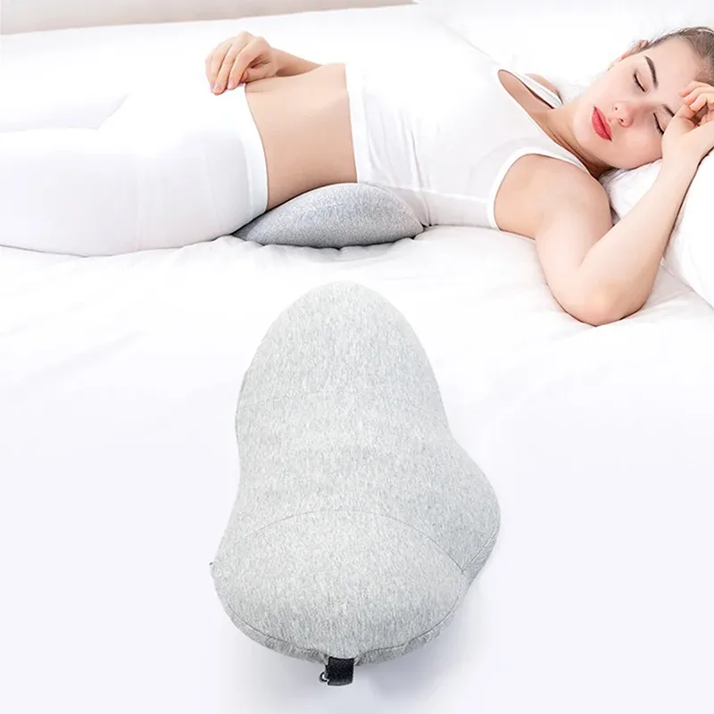 Cushion Memory Foam Lumbar Pillow Rollable Pregnant Waist Pad Washable Lumbar Support Backrest Mat Bed Cushion Detachable Back Pillow