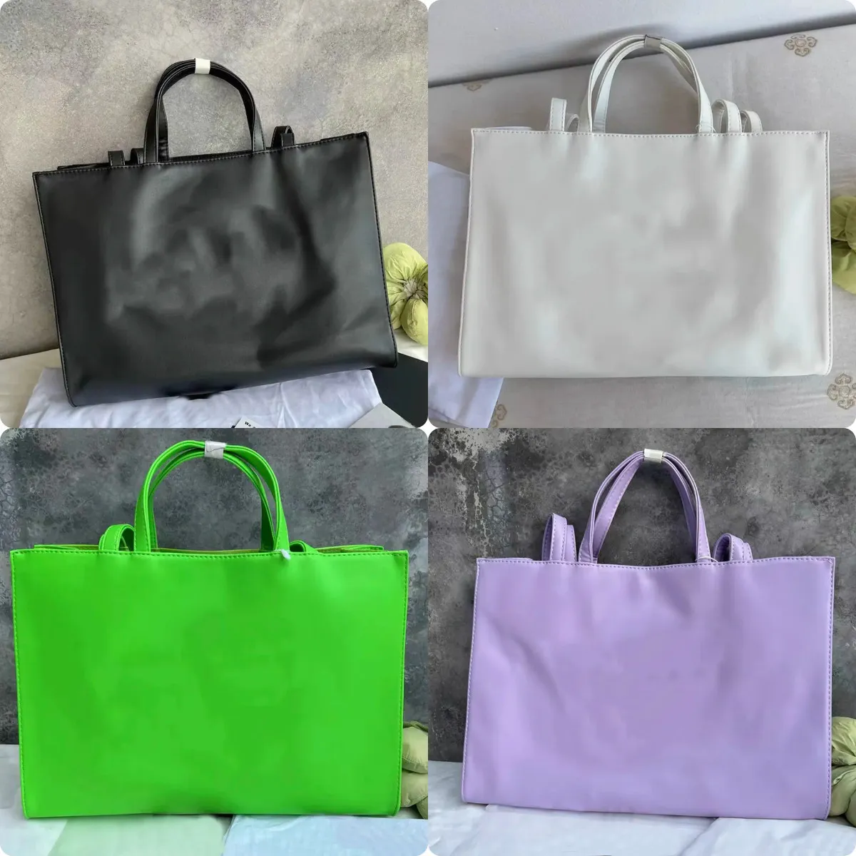 Borsa tote per donna Borse a tracolla Borsa a mano Lettera semplice Borsa a tracolla da donna in pelle PU Borse firmate di alta qualità Borsa shopping Donna Borse a tracolla 2 dimensioni