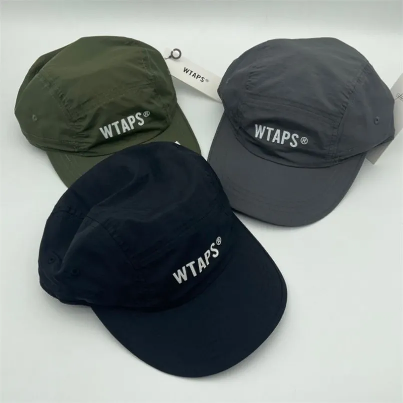 WTAPS été 5 panneau casquette de camp cordon réglable Baseball Hip Hop camionneur s pour hommes femmes ajusté papa chapeau 2203122513