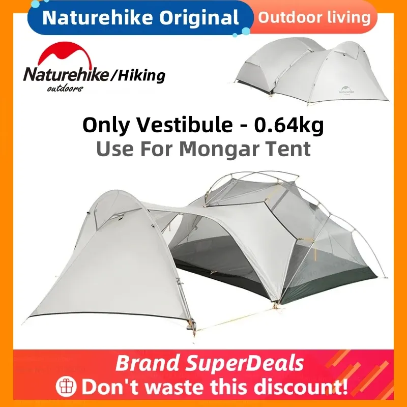 Shelters Naturehike Mongar Camping Tent Vestibule Awning For Mongar 2 Tent (Not Including Mongar 2 Tent)