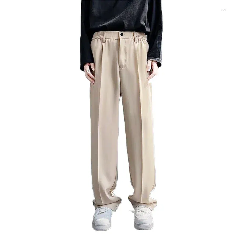 Calças masculinas Saggy Baggy de pernas largas de perna reta até o chão estilo N High Street Sports Casual Sweatpants