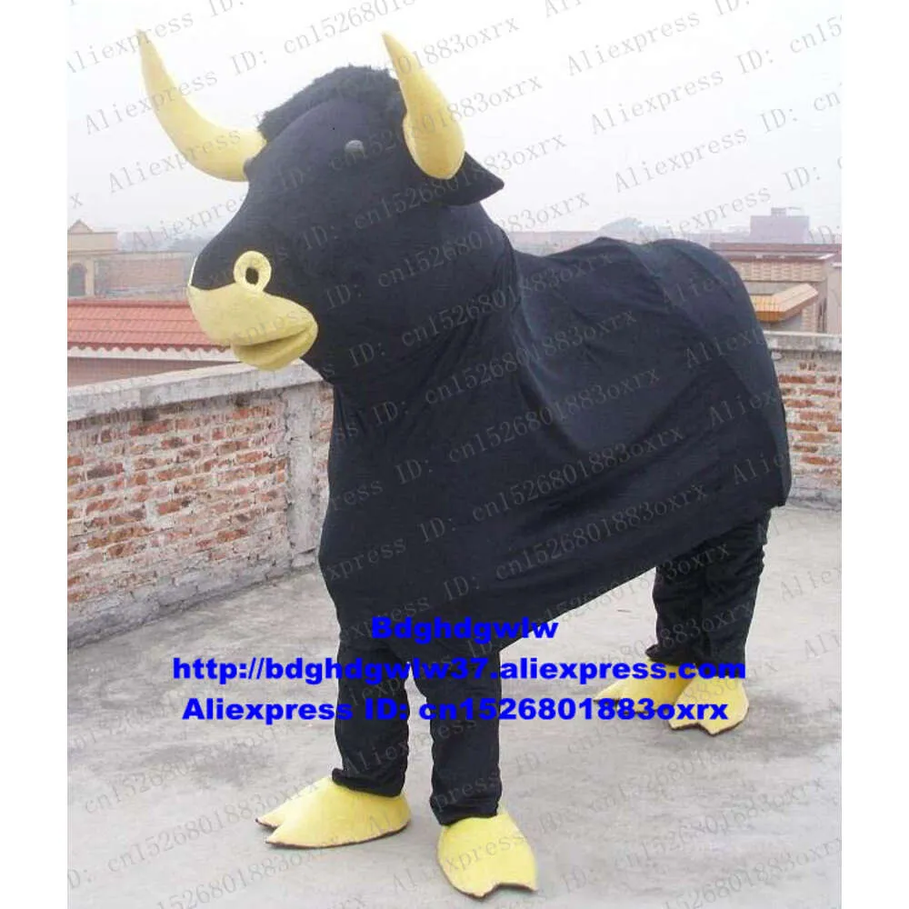 Mascot kostymer svart buffel kerbau bison ox tjurko för två personer maskot dräkt tecknad karaktär allmänheten hälsar gäster zx1038