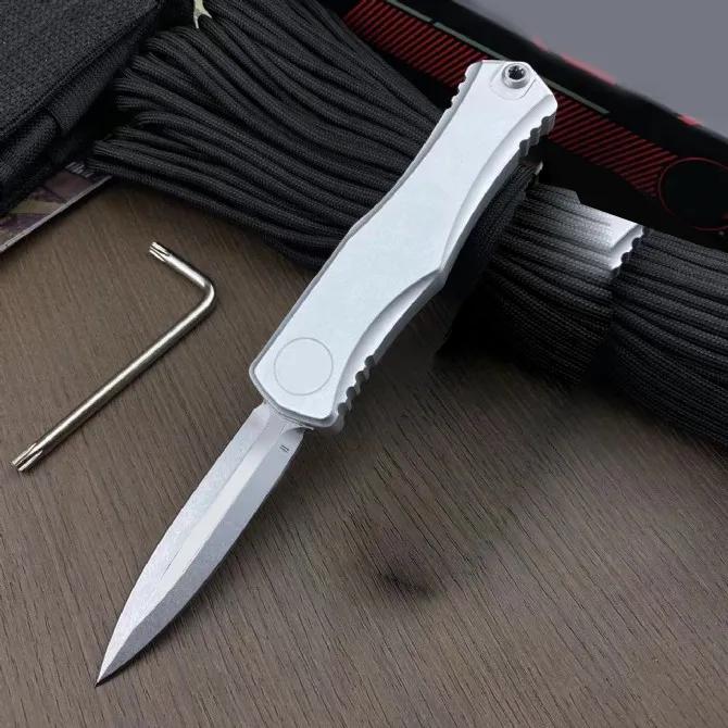 新しいMT Hiddensked Design II Generation Auto Knife D2 Bladeデュアルアクション戦術ポケット折りたたみナイフ釣りEDCサバイバルツール