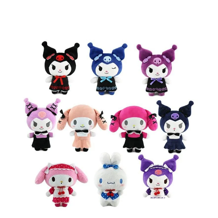 Animaux en peluche en peluche 25 cm P jouets dessin animé Lolita princesse jupe poupée Kuromi fille coeur mignon Imp meilleure qualité livraison directe jouets cadeau Dh8En