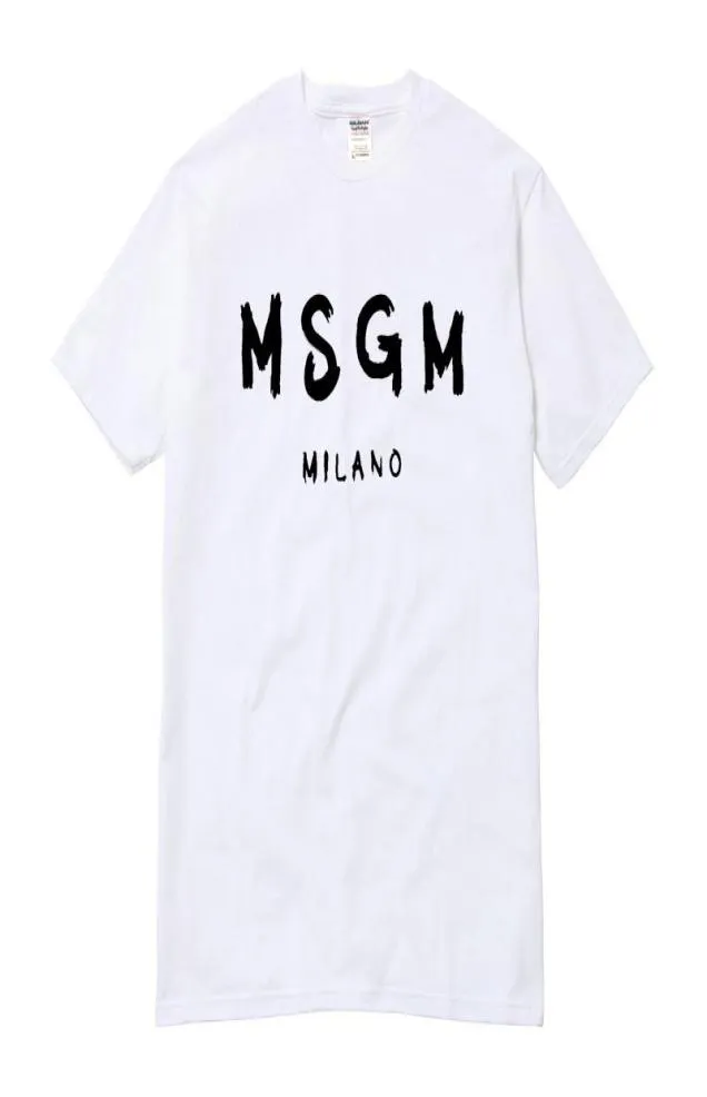 Para Wholehigh Quality Menwomen Msgm T Shirt Letna marka Letter Drukowane topy Tee Casual Bawełna krótkie rękawie TSHIRT19555778