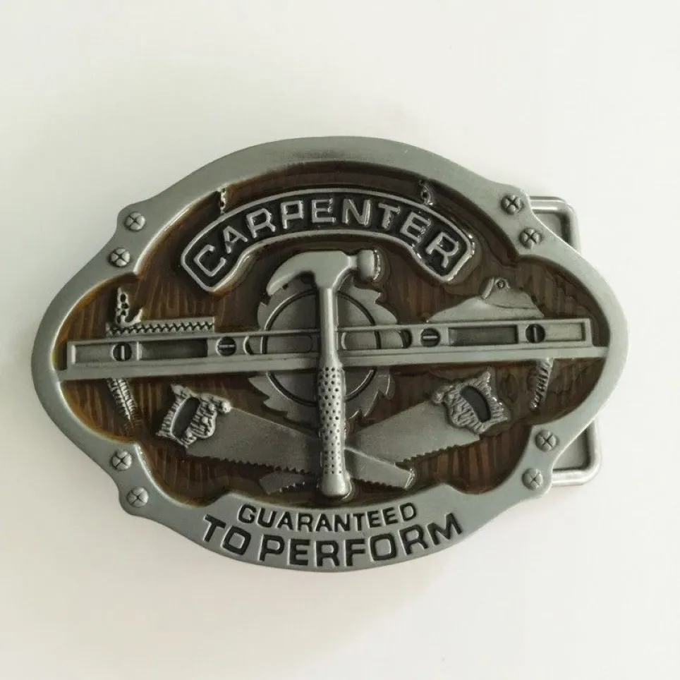 1 Pcs Super Cool 3D Carpenter Tools Cowboys Belt Buckle Woman Man Jeans Jewelry Accessories Metal Belt Head1985