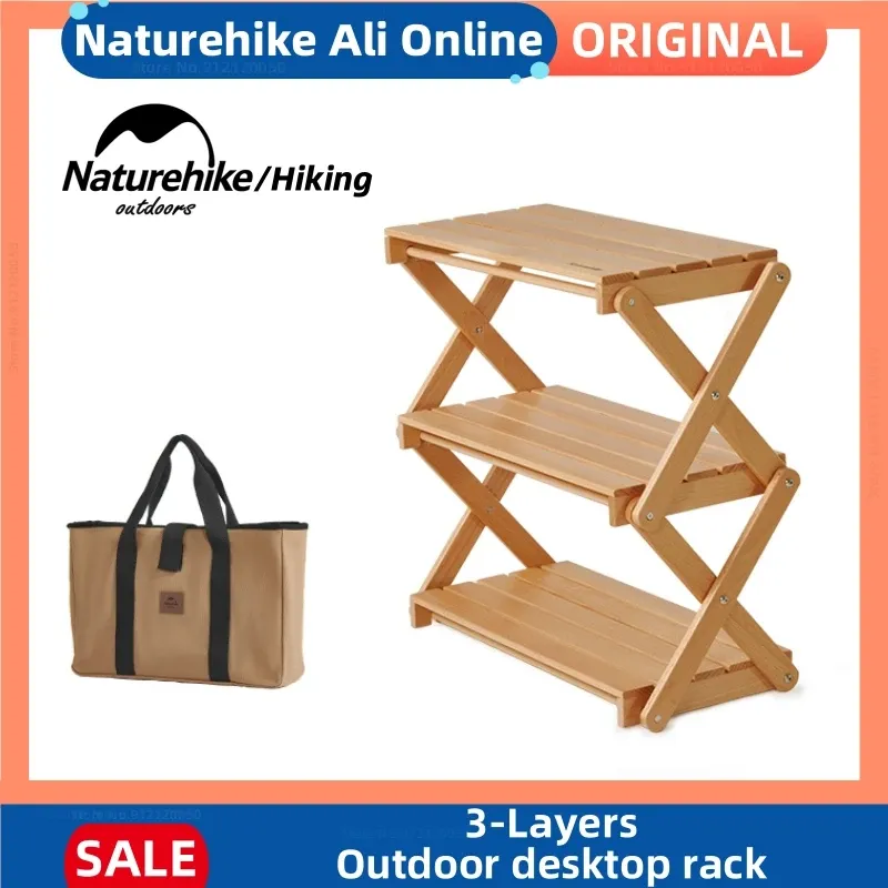 Meblehings Naturehike Outdoor Desktop Camping 3ayers Składany stół przenośny magazyn piknik