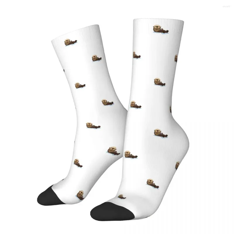 Chaussettes pour hommes, Compression drôle, Kawaii, Vintage, Harajuku, loutre, amoureux des animaux de compagnie, Hip Hop, chaussettes folles, cadeau imprimé