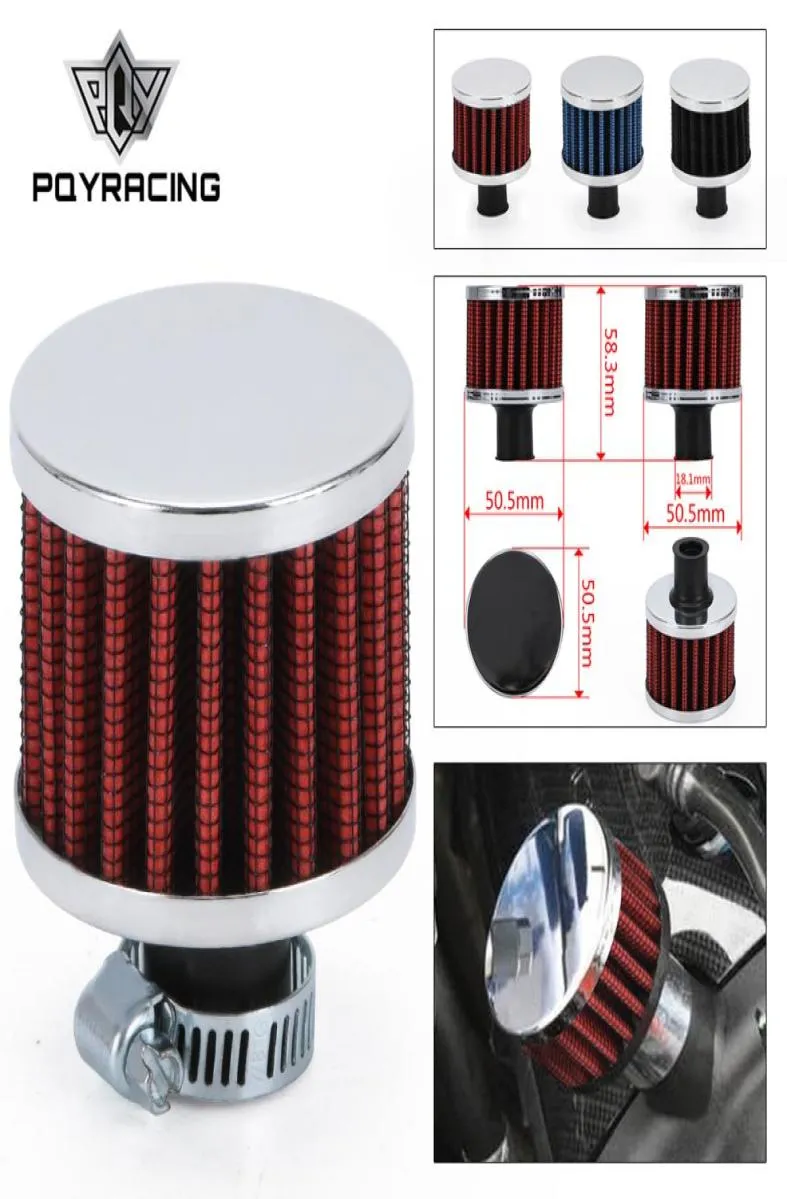 Universal 12mm 25mm Car Air Filter for Motorcycle Cold Air Intake High Flow Crankcase Vent Cover Mini Breather Filters PQYAIT123590637